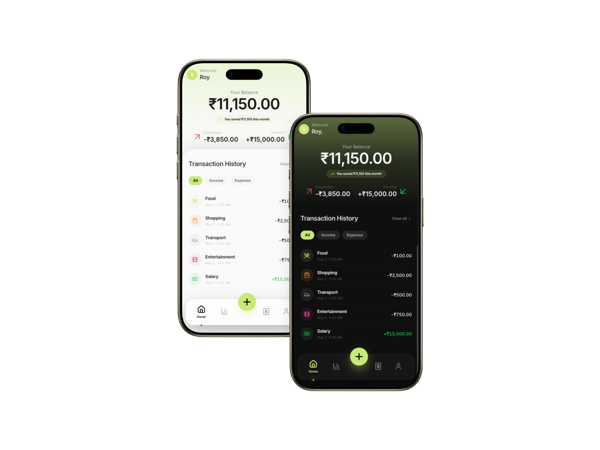 SpendWise - Expense Tracking Mockup